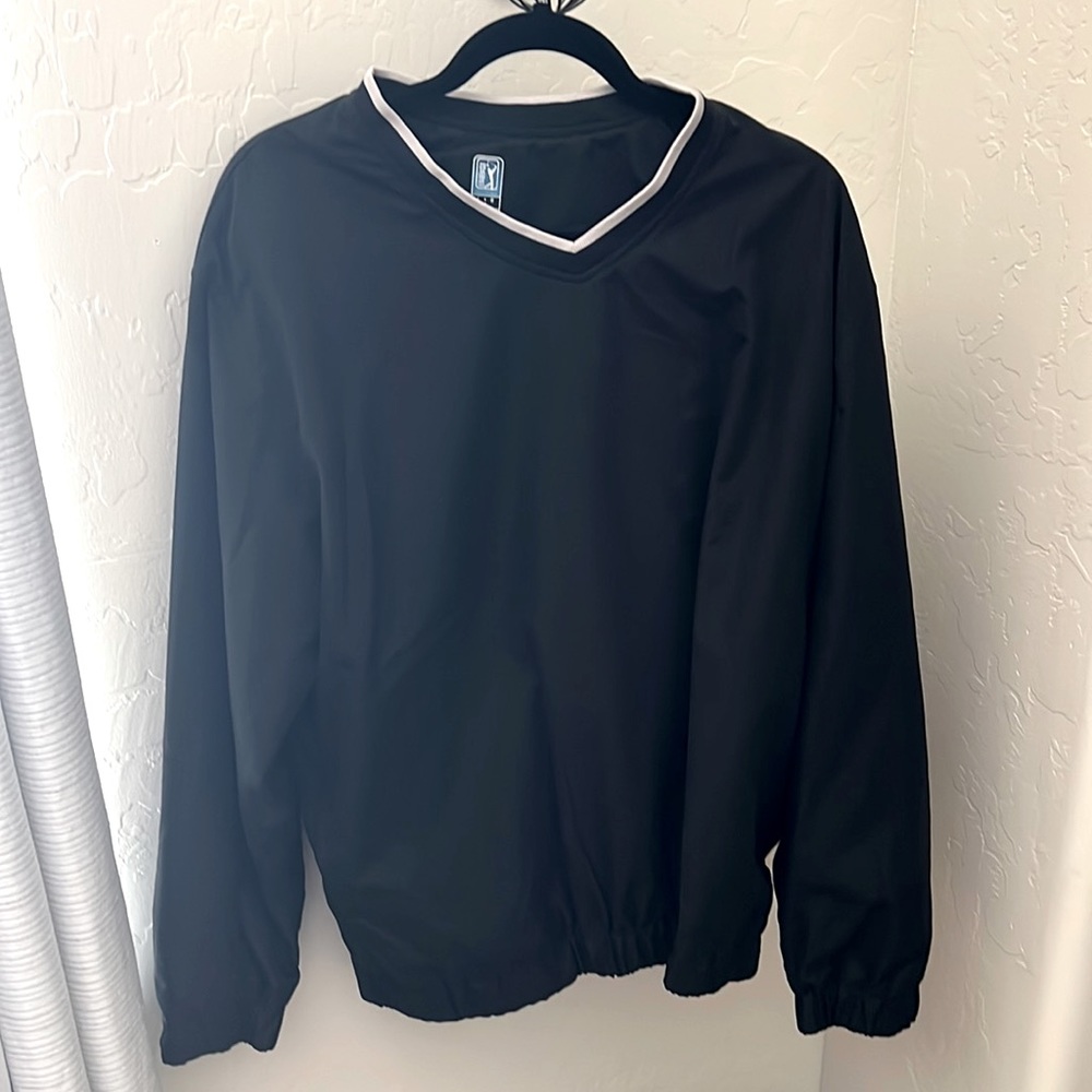 Perry Ellis PGA Tour Black Windbreaker
